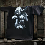 Футболка з малюнком "Янгол" Combat Black 6