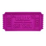 Патч (шеврон) «Білет Donbas Shit Show V2» від А.Т.А.К.А. М’який ПВХ пластик. Рожевий Патч (шеврон) «Білет Donbas Shit Show V2» від А.Т.А.К.А. М’який ПВХ пластик. Рожевий