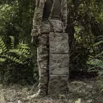 Каремат для сидіння розкладний потрійний. Cordura 500D. Мультикам