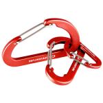 Комплект карабінів Lifeventure Karabiners, Червоний