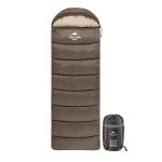 Спальник з капюшоном Naturehike U150 NH20MSD07, (11°C), лівий, коричневий 2