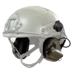 Активні навушники Earmor M31H Plus, кріплення на шолом. Олива