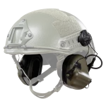 Активні навушники Earmor M31H Plus, кріплення на шолом. Олива