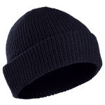 Шапка акриловая грубой вязки "Beanie Cap" Dark Navy 2
