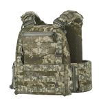 M-Tac плитоноска Cuirass FAST Elite Gen.II з камербандами 2-го класу захисту під бронеплити розміру M, Піксель (ММ-14)