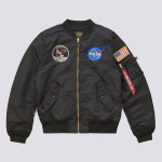 Куртка Alpha Industries Apollo L-2B Bomber Jacket. Черная 5