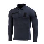 Поло тактичне M-Tac з довгим рукавом 65/35 Dark Темно, dark Navy Blue