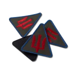 Шеврон (нашивка) Зенітно-ракетні війська повітряних сил ЗСУ, 8х8 см. Червоний 3 Шеврон (нашивка) Зенітно-ракетні війська повітряних сил ЗСУ, 8х8 см. Червоний 3