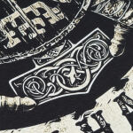 Футболка с рисунком "Valhalla Logo" Combat Black 8