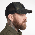 Кепка (бейсболка) Duty Shade Gen III. Cotton з сіткою. Чорний Мультикам