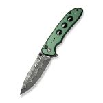 Ніж складаний Civivi Hyperpulse Damascus Aluminum темно, темно-зелений