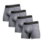 Комплект чоловічих трусів Soldier's Boxer (4 шт). Матеріал Charged Cotton. Сірі