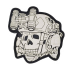 Патч (шеврон) «Totenkopf gen1+dtnvs gen.1» R3ICH. Мягкий ПВХ пластик. Белый Патч (шеврон) «Totenkopf gen1+dtnvs gen.1» R3ICH. Мягкий ПВХ пластик. Белый