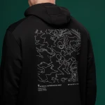 Худі M1 Mono колекція Avdiivka. Топографічна карта. Cotton and polyester. Чорний 5 Худі M1 Mono колекція Avdiivka. Топографічна карта. Cotton and polyester. Чорний 5