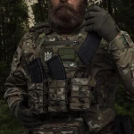 Подсумок одинарный пластиковый для магазина АК/AR. Мультикам 6 Подсумок одинарный пластиковый для магазина АК/AR. Мультикам 6