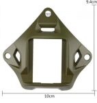 Металевий кронштейн платформа кріплення шрауд NVG Mount зірка на шолом, Олива 3 Металевий кронштейн платформа кріплення шрауд NVG Mount зірка на шолом, Олива 3