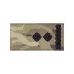 Погон ЗСУ підполковник (чорна нитка, на липучці). Мультикам