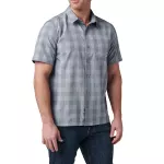 Сорочка тактична "5.11 Tactical® Nate Short Sleeve Shirt" Mortar Plaid 3 Сорочка тактична "5.11 Tactical® Nate Short Sleeve Shirt" Mortar Plaid 3