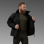 Куртка тактическая Softshell Hawk Jacket. Защита от ветра и влаги. Черный 3 Куртка тактическая Softshell Hawk Jacket. Защита от ветра и влаги. Черный 3