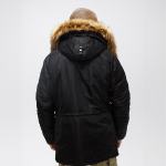 Куртка Alpha Industries N-3B Slim Fit Parka. Чорний 3