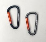 Набір алюмінієвих сервісних карабінів Base Camp Delta 6 Straight Set, 2 шт, Black/Grey 2 Набір алюмінієвих сервісних карабінів Base Camp Delta 6 Straight Set, 2 шт, Black/Grey 2