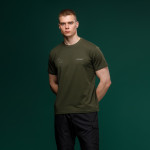 Базовая футболка Military T-Shirt. Авдеевка. Топографическая карта. Хлопок, олива. Размер S 2