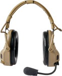 Активні навушники Ops-Core AMP Communication Headset-Connectorized. Верхній тримач. Койот 2 Активні навушники Ops-Core AMP Communication Headset-Connectorized. Верхній тримач. Койот 2