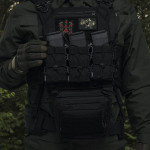 Сумка-напашник PRO 1-го класу захисту. Розмір L (16х28 см). Матеріал Cordura 500D. Чорний 3