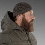 Шапка вязаная Docker Hat. Cotton and wool. Dark coffee 3 Шапка вязаная Docker Hat. Cotton and wool. Dark coffee 3