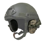 Активные наушники Walker's Razor Slim с креплением на шлем и гелевыми амбушюрами. Kryptek