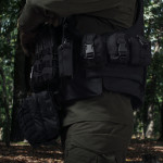 Сумка-напашник PRO. Розмір XL (19х26 см). Матеріал Cordura 500D. Чорний 4