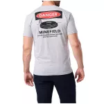 Футболка з малюнком "5.11 Tactical Minefield" Heather Grey 2 Футболка з малюнком "5.11 Tactical Minefield" Heather Grey 2
