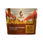 Гречка з веганськими мітболами ЇDLO, 100 г (сухий сублімований продукт швидкого приготування)