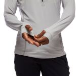 Женская кофта с рукавом реглан Black Diamond W Alpenglow Pro Hoody, Pewter 4