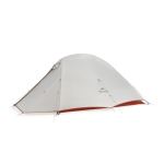 Намет надлегкий двомісний з футпринтом Naturehike Cloud Up Pro CNK2350WS020, 20D, світлий сірий