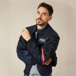 Куртка Alpha Industries CWU 45/P Bomber Jacket. Синій 5