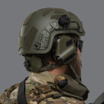 Активні навушники Earmor M31H Helmet version. Олива 9