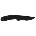 Розкладний ніж SOG SOG-TAC AU, Black, Black/Partially Serrated