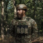 Тройной эластичный подсумок для магазинов АК/АR открытого типа с креплением MOLLE. Мультикам 2 Тройной эластичный подсумок для магазинов АК/АR открытого типа с креплением MOLLE. Мультикам 2