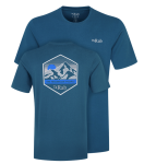 Футболка чоловіча Rab Stance Mountain Peak Tee, Tempest Blue 3 Футболка чоловіча Rab Stance Mountain Peak Tee, Tempest Blue 3