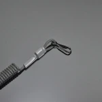 Шнур страхувальний Standard з воронованим карабіном. Навантаження до 50 кг. Олива 3 Шнур страхувальний Standard з воронованим карабіном. Навантаження до 50 кг. Олива 3