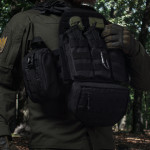 Сумка-напашник стандартна 1-го класу захисту. Матеріал Cordura 500D. Чорний 3