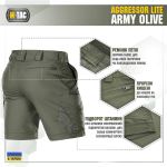 Шорти M-Tac Aggressor Short Army Олива, army Olive 5