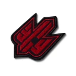 Шеврон (нашивка) Тризуб ЗСУ, 8.5х5.5 см. Червоно-чорний 2 Шеврон (нашивка) Тризуб ЗСУ, 8.5х5.5 см. Червоно-чорний 2