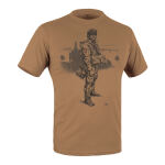 Футболка з малюнком "Paratrooper" Coyote Brown