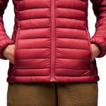 Жіночий легкий пуховик для трекінгу Black Diamond W Approach Down Hoody, Mineral Red 6 Жіночий легкий пуховик для трекінгу Black Diamond W Approach Down Hoody, Mineral Red 6