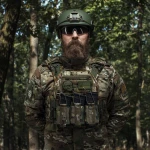 Одинарный эластичный подсумок под магазины АК/АR открытого типа. Крепление MOLLE. Мультикам 4 Одинарный эластичный подсумок под магазины АК/АR открытого типа. Крепление MOLLE. Мультикам 4