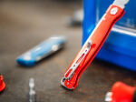 Ніж Boker Atlas Red, клинок 73 мм, сталь Sandvik 12C27 7
