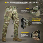 Штаны M-Tac Aggressor Gen II Flex Rip-Stop. Мультикам 9