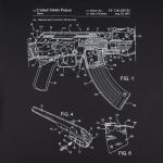 Футболка з малюнком "AK-47" Combat Black 3